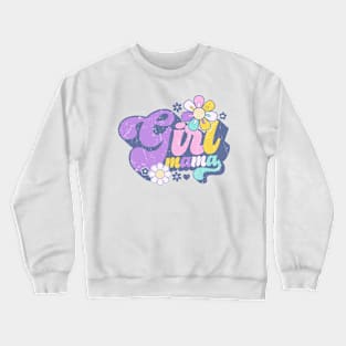 Girl Mama - Retro girl mama Crewneck Sweatshirt